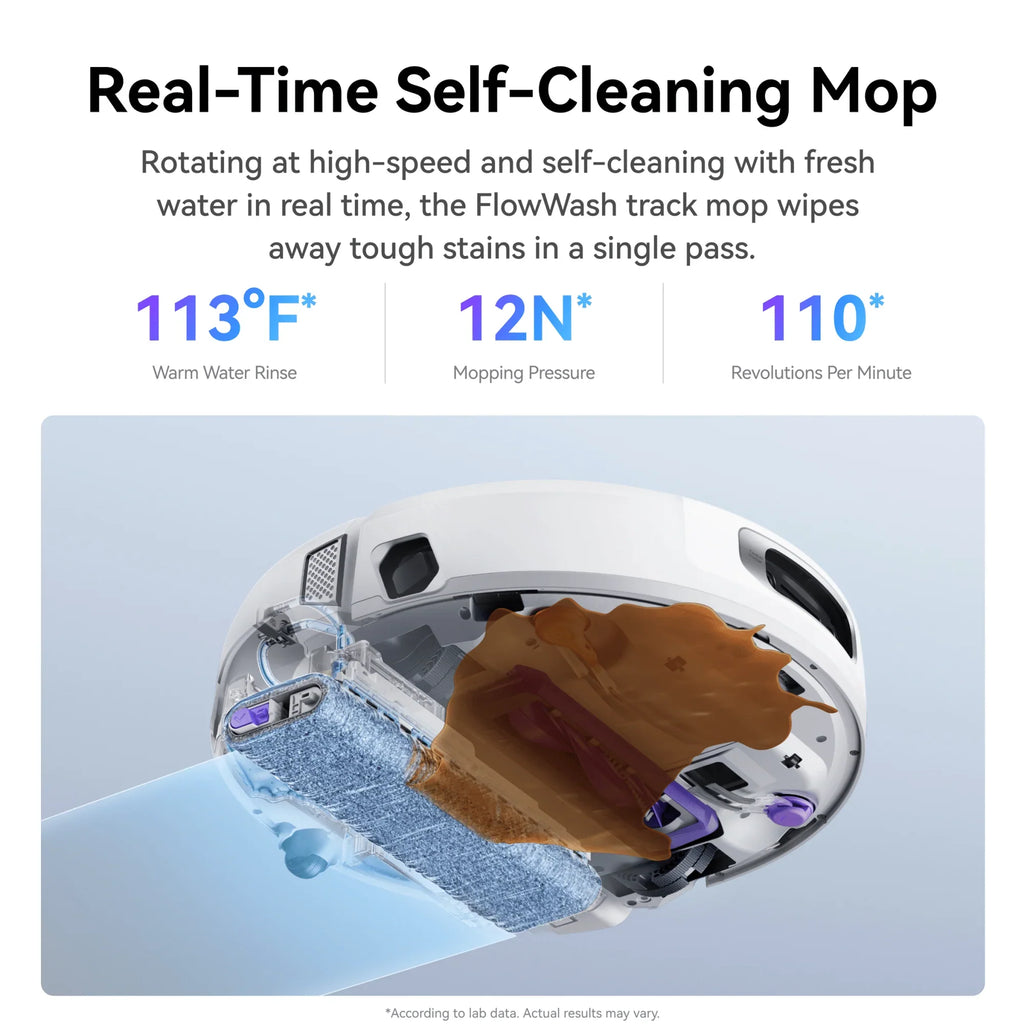 Narwal Flow Robotic Vacuum and Mop with Real-Time Self-Cleaning Track Mop