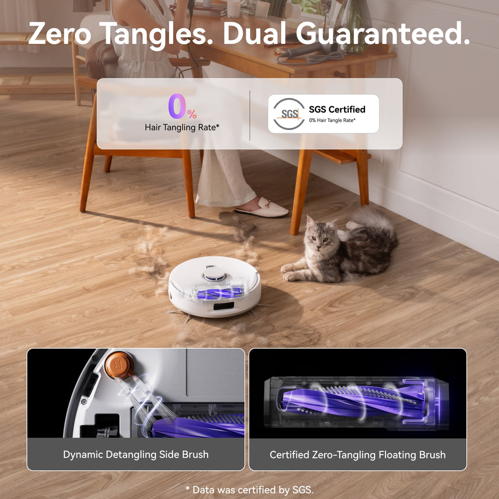 Narwal Freo Z10 Robotic Vacuum and Mop Cleaner -  Covers Every Angle Without Any Tangles