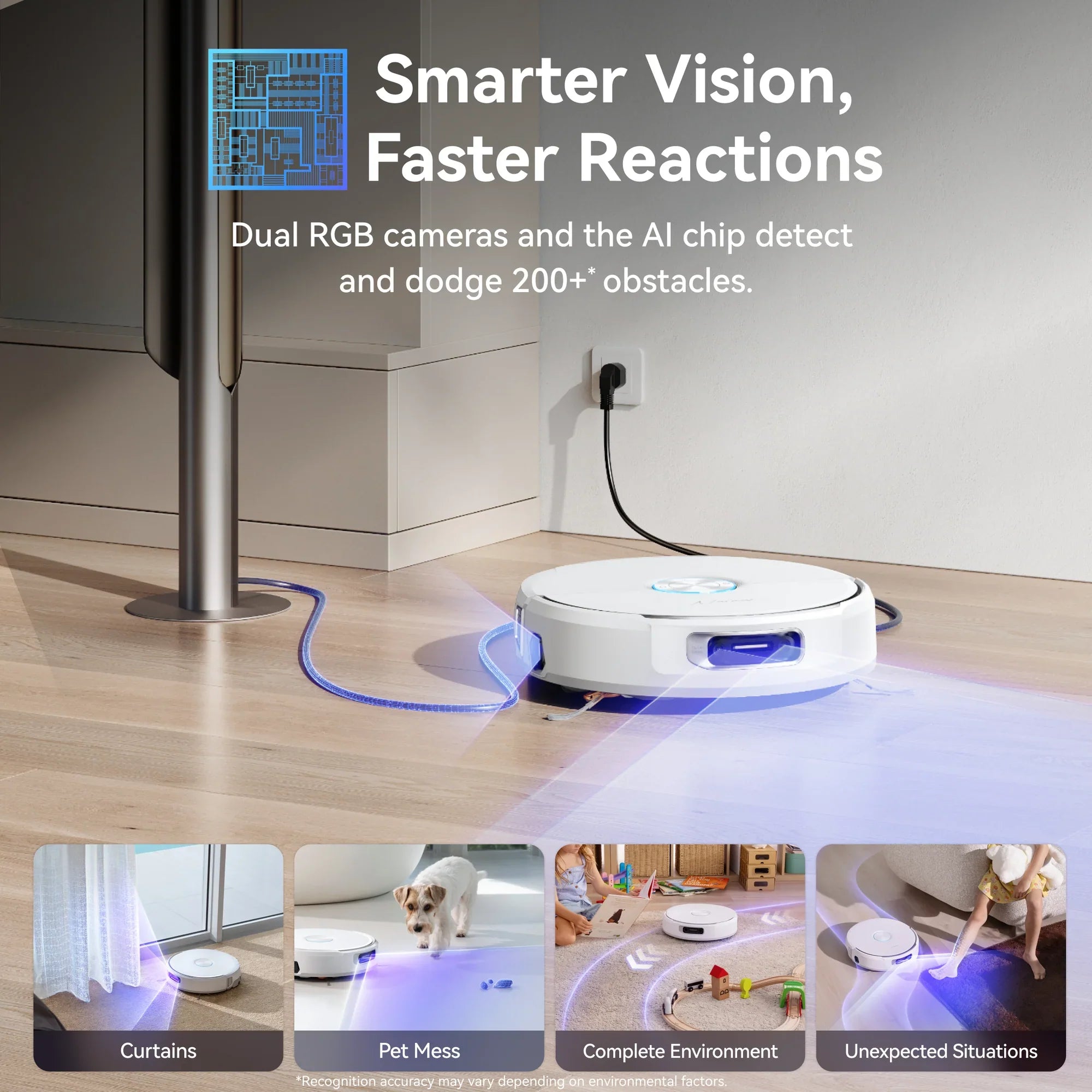 Narwal Flow Robotic Vacuum and Mop with Real-Time Self-Cleaning Track Mop