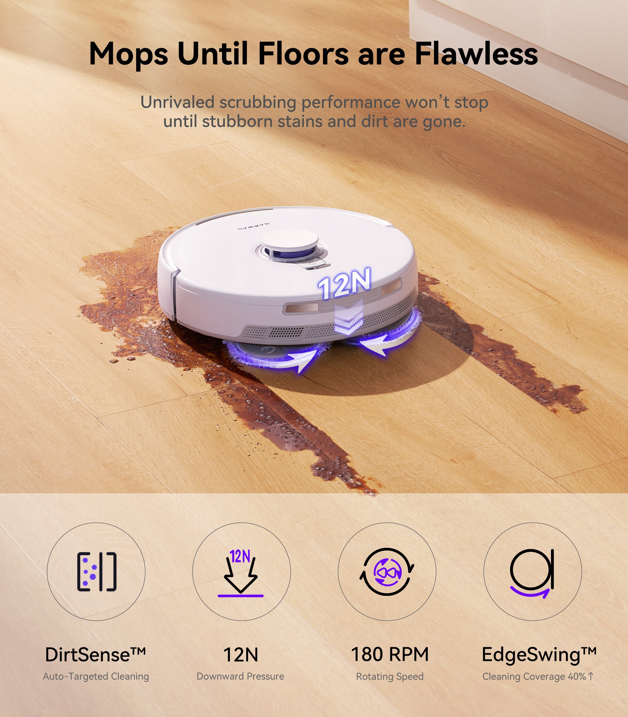 Narwal Freo X Ultra Robotic Vacuum and Mop Cleaner with Auto Washing and Self Empty 2.0