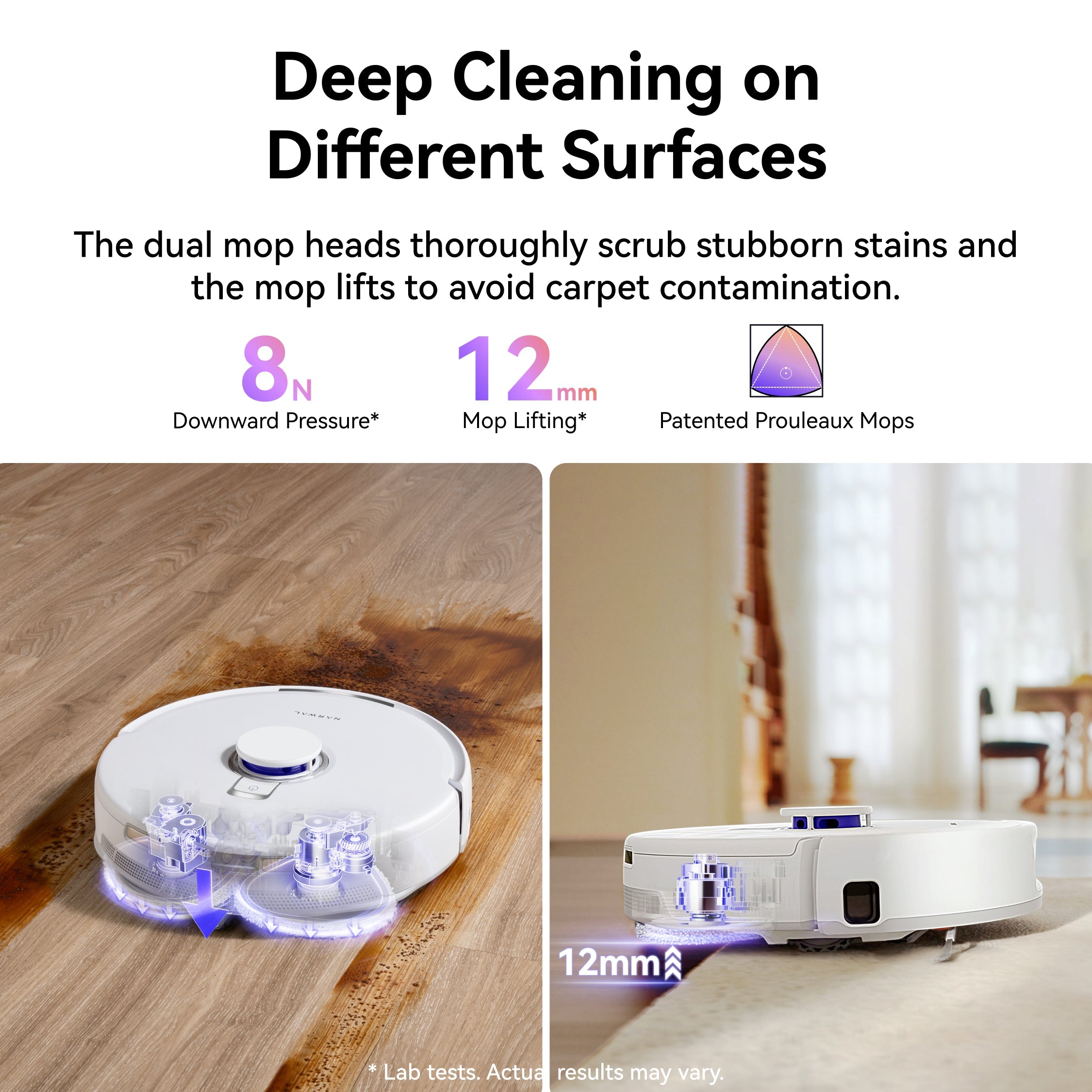 Narwal Freo Z10 Robotic Vacuum and Mop Cleaner -  Covers Every Angle Without Any Tangles