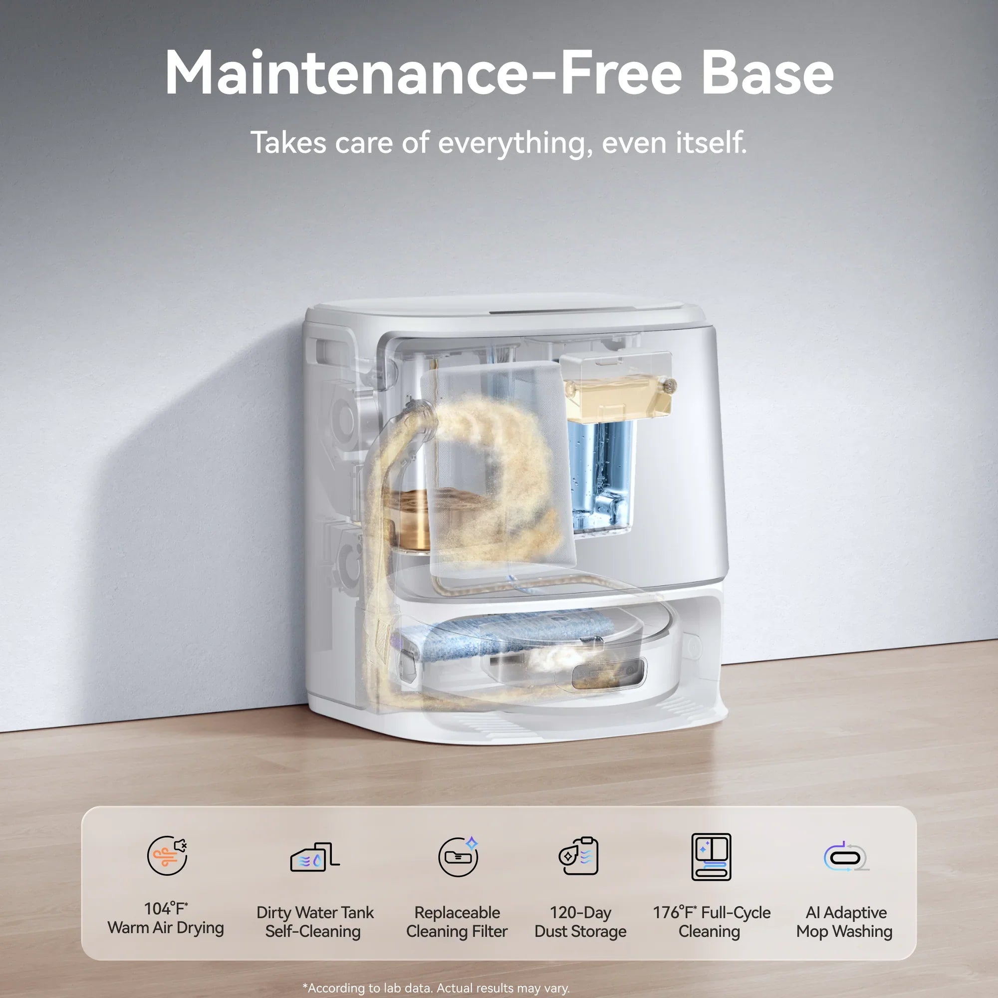 Narwal Flow Robotic Vacuum and Mop with Real-Time Self-Cleaning Track Mop